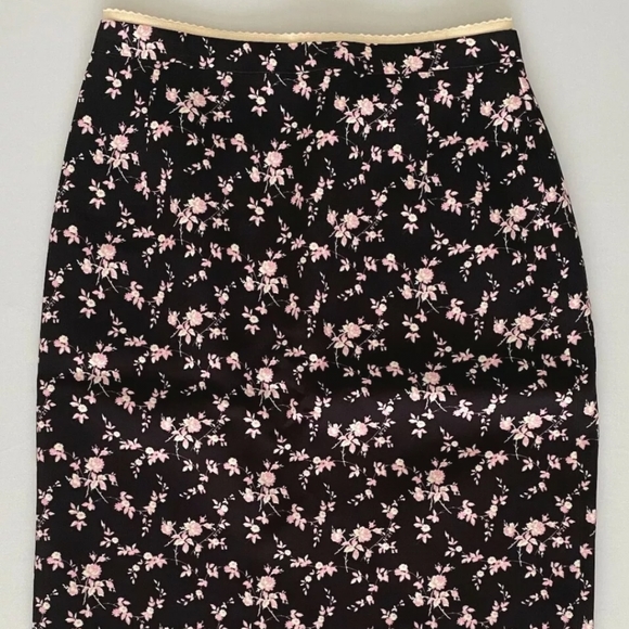 NWT No.21 Black Floral Pencil Skirt Size40 - Picture 5 of 11